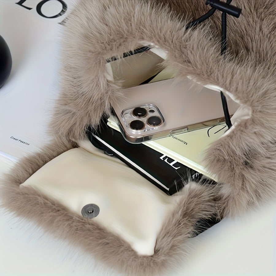 {1pc} Faux Fur Backpack