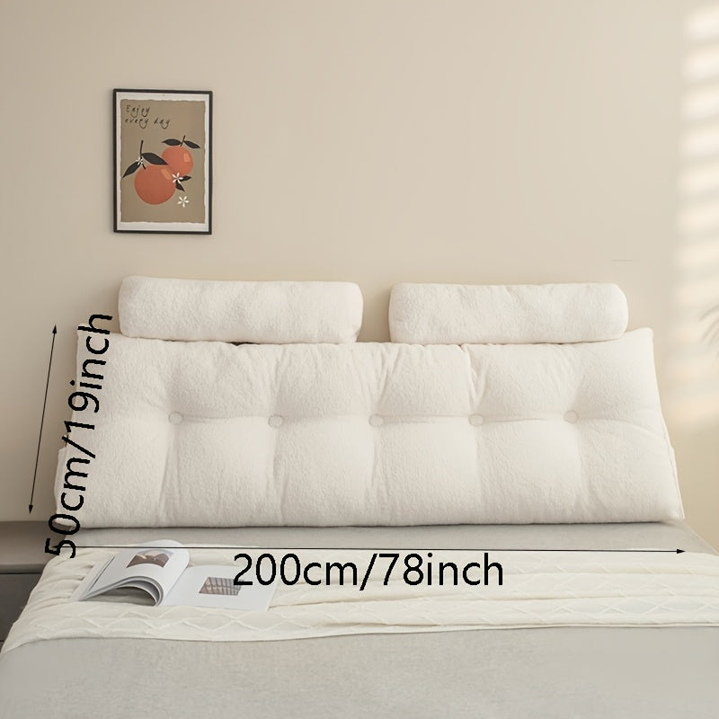 Teddy Fleece Triangular Headboard Cushion
