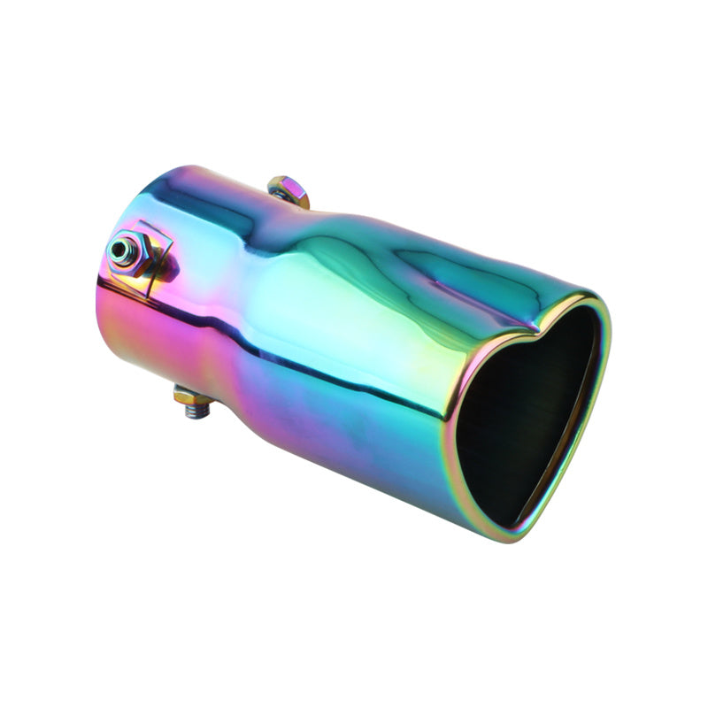 {1pc} 2.48" Stainless Steel Heart-Shaped Exhaust Tip