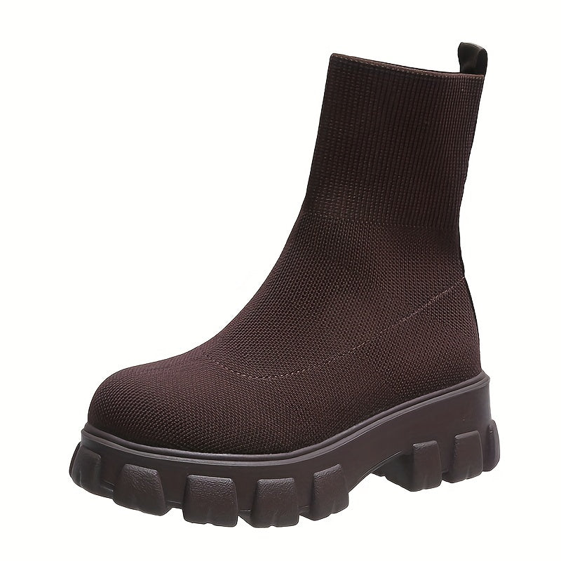 Thick-Soled Short Boots