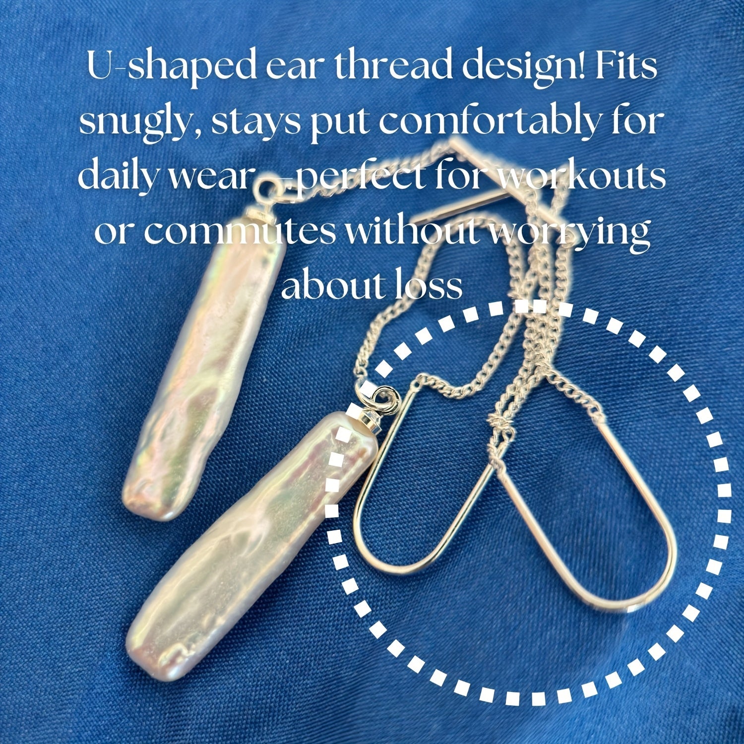 Pearls Tassel Drop Earrings