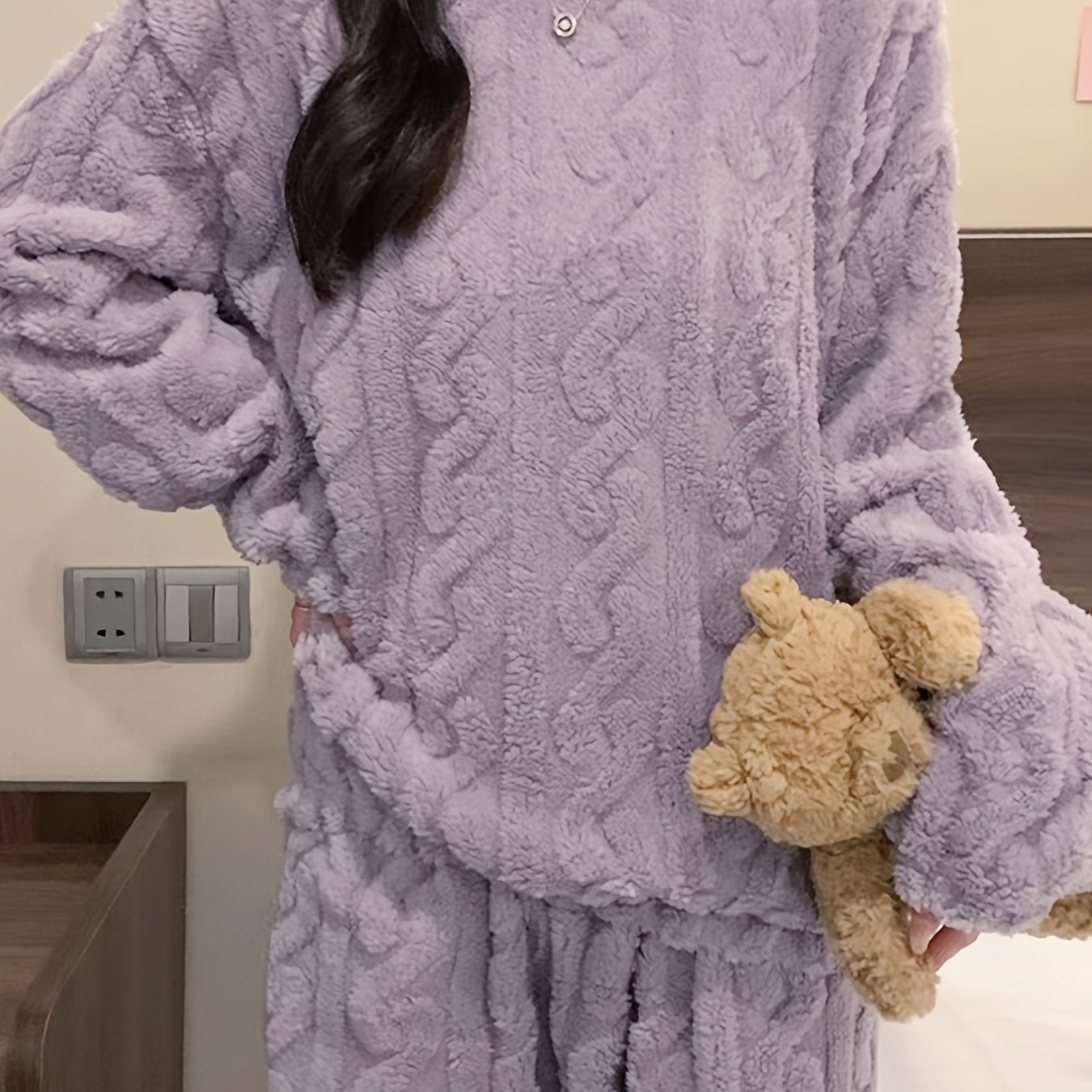 Fleece-Lined Pajama Set