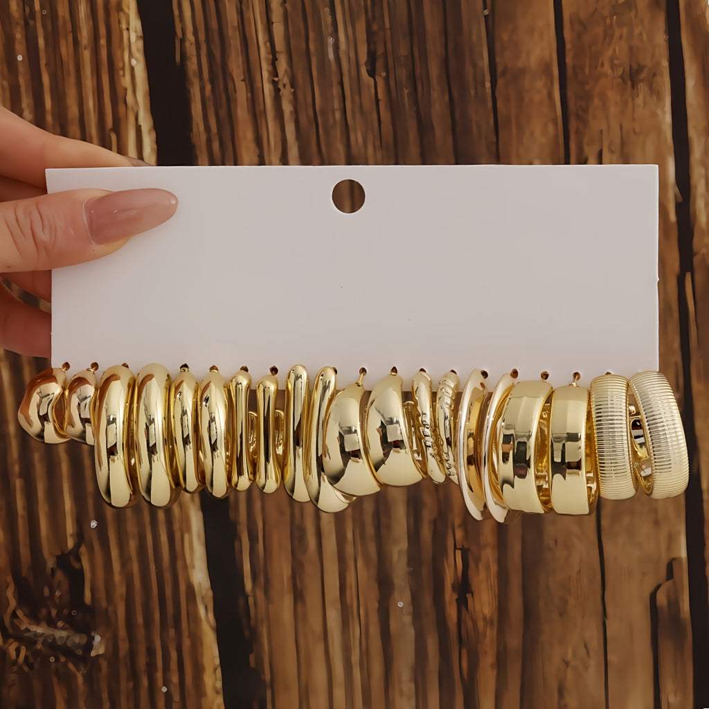 1/10/30 Pairs Resin Retro Style Earrings Set