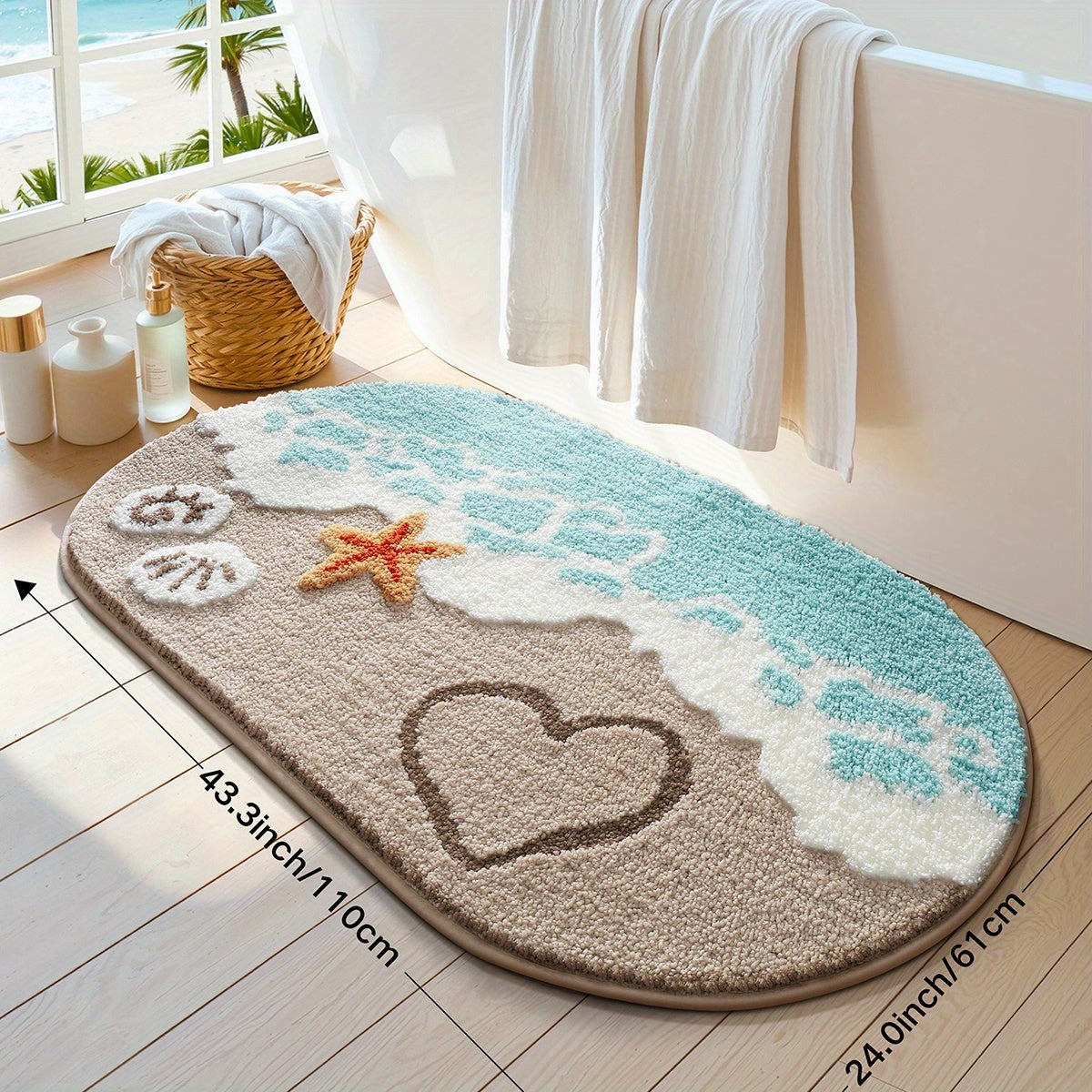 Beach Plush Bath Mat