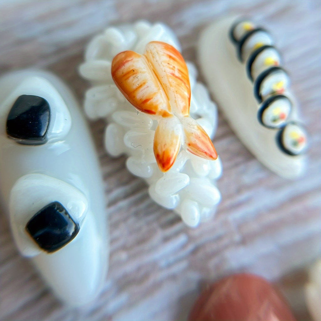 {10pcs} Japanese Sushi Press-On Nails