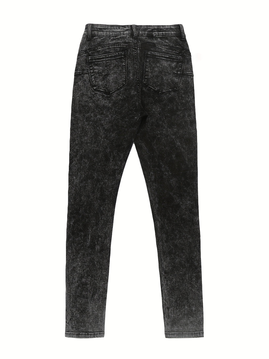 Women'S Black Skinny Ankle Pants - Stretchy Mid-Rise Trousers with Zipper Closure, Lightweight All-Season Leggings for Casual & Formal Outfits, Comfortable Base Layer Pants for Jeans, Dresses, Casual Attire - Non-See-Through