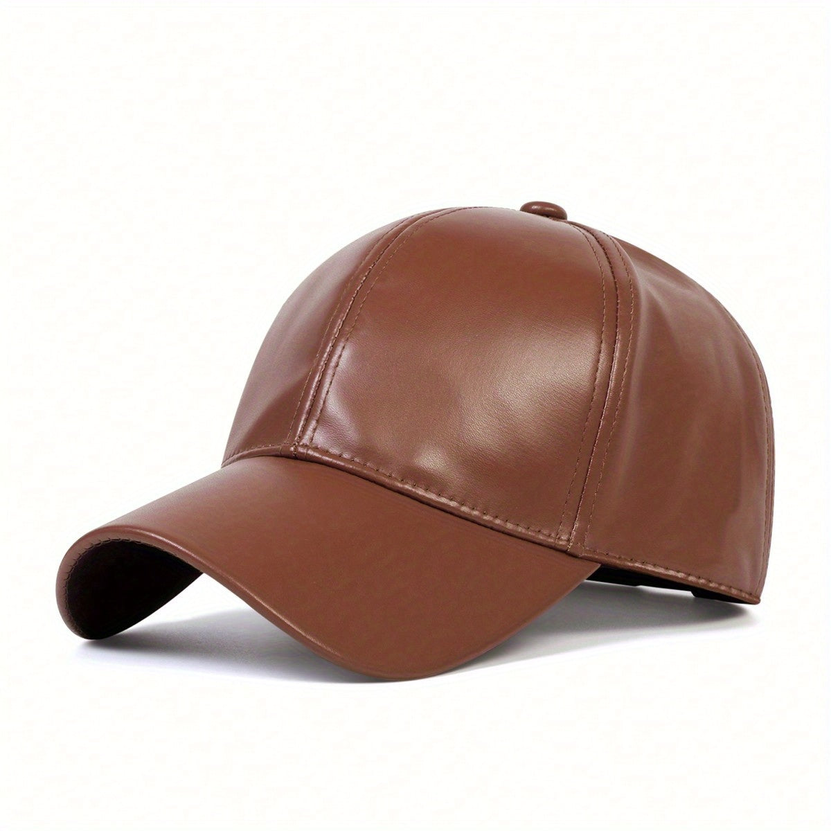 Faux Leather Baseball Cap