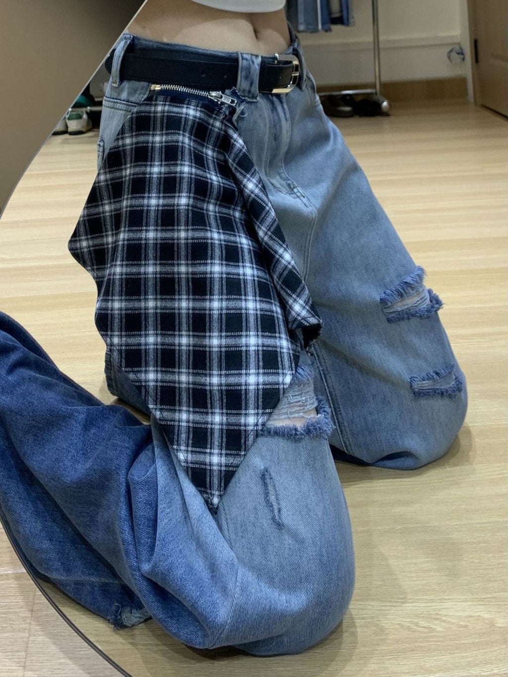 High-Waisted Wide-Leg Jeans