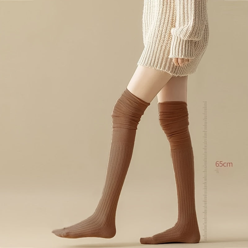 {4 Pairs} Knee-High Socks