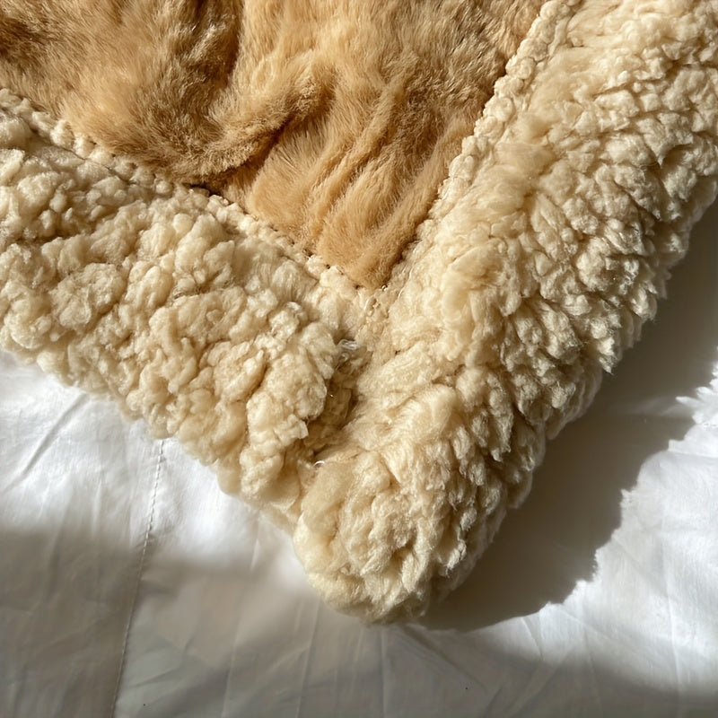 Faux Rabbit Fur Blanket