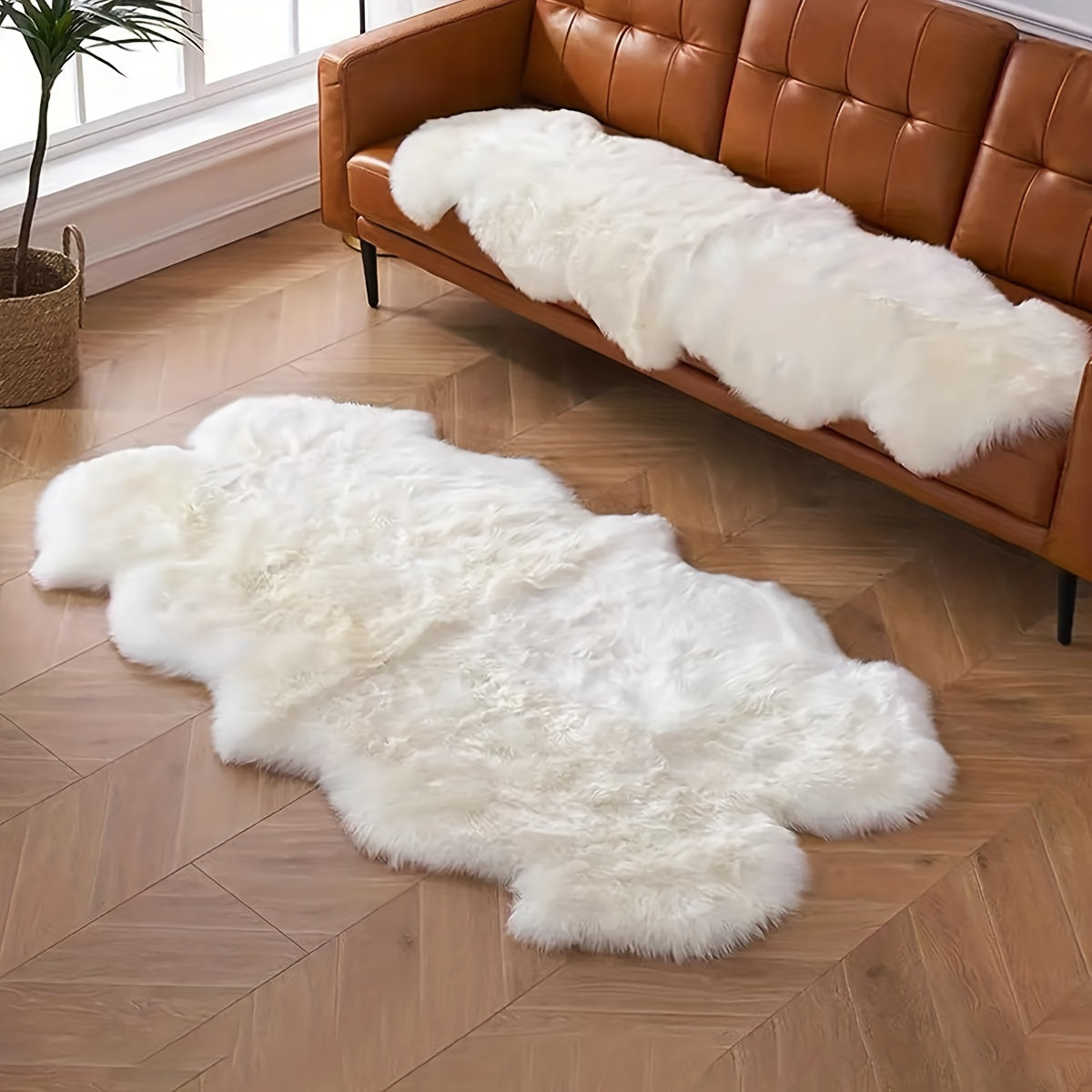 1pc Plush Faux Wool Area Rugs For Living Room, Tie-Dyed Fluffy Shaggy Floor Carpet For Bedroom, Home Decor Area Rugs, Non-Slip Carpet, Living Room Bedroom Game Room Dormitory Carpet Room Decor