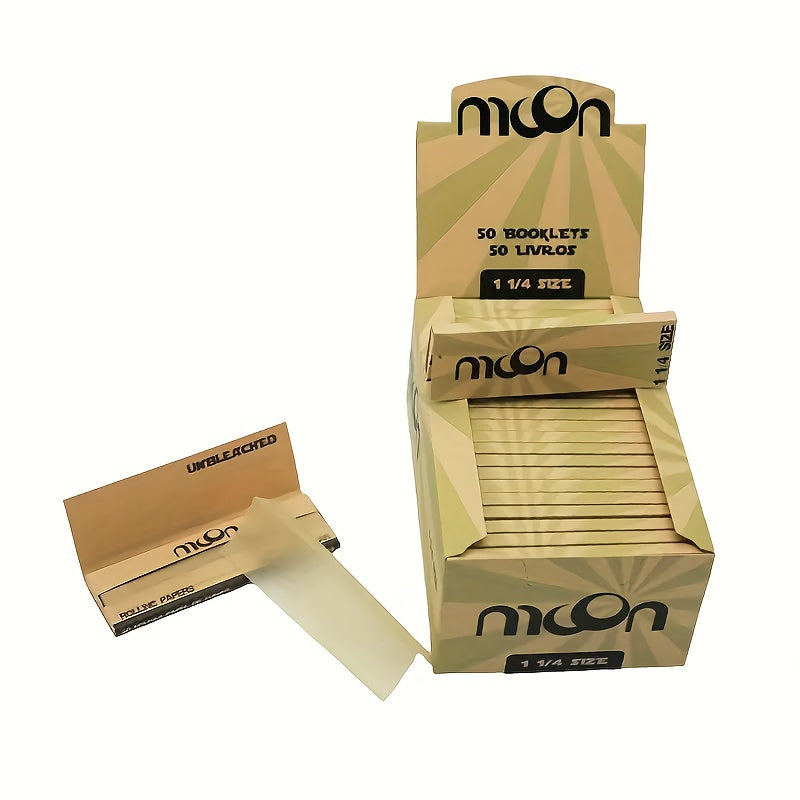 MOON Rolling Paper 50 Packs 1 1/4 Size