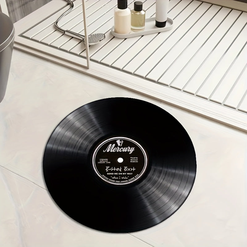Vintage Mercury Vinyl Record Area Mat