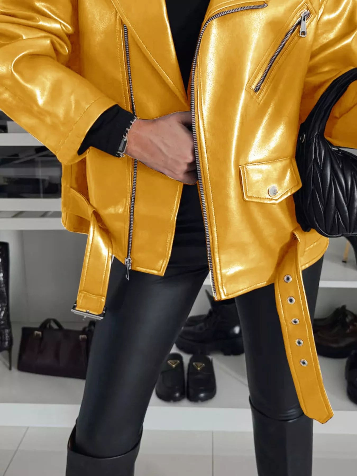 Full Size Zip Up Long Sleeve Jacket Plus Size