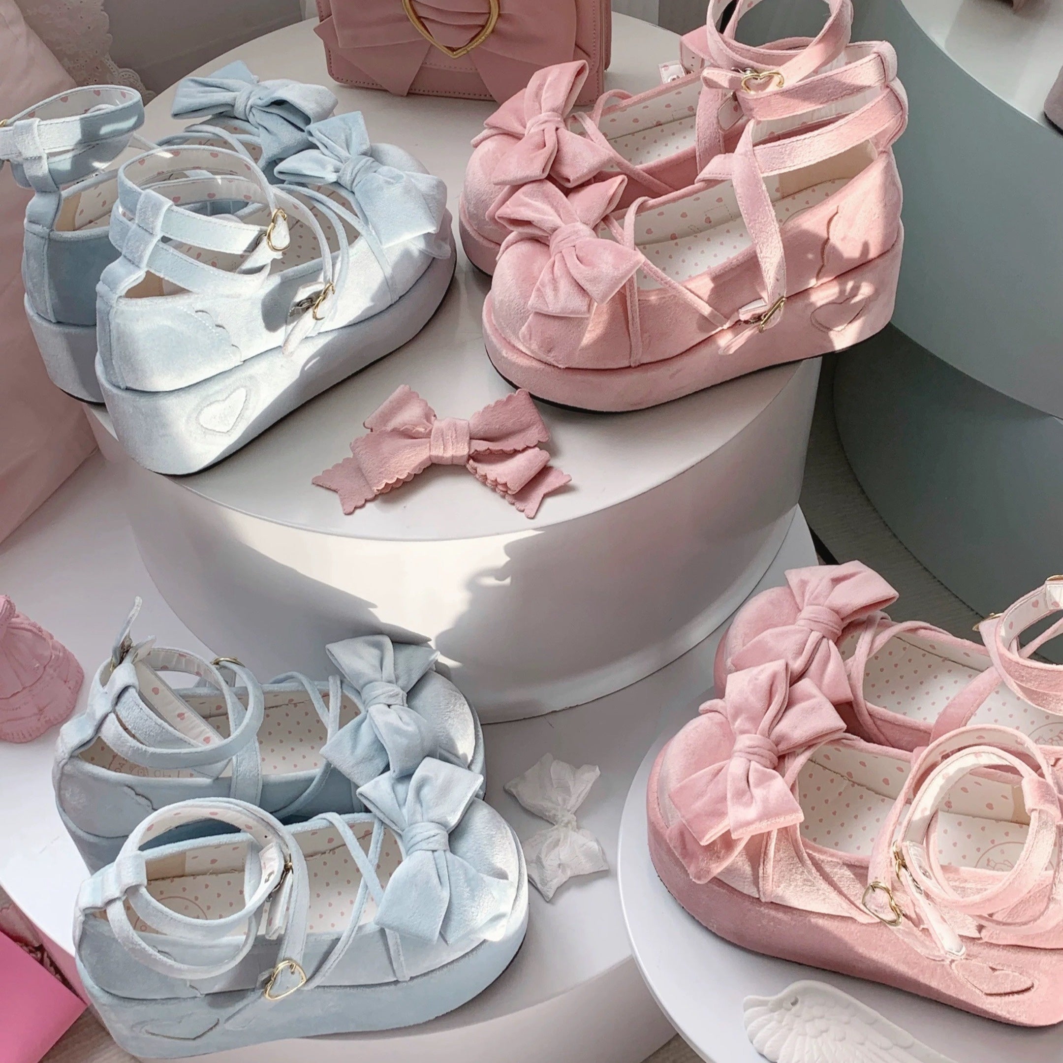 Mid-Heel Round Toe Slip-On Loafers