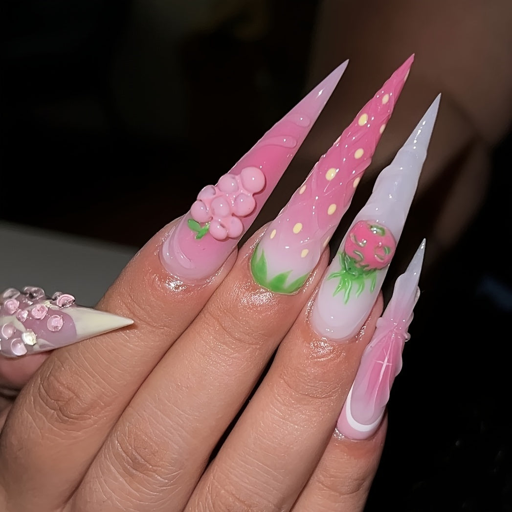 {10pcs} Handmade Full Cover Nail Tips