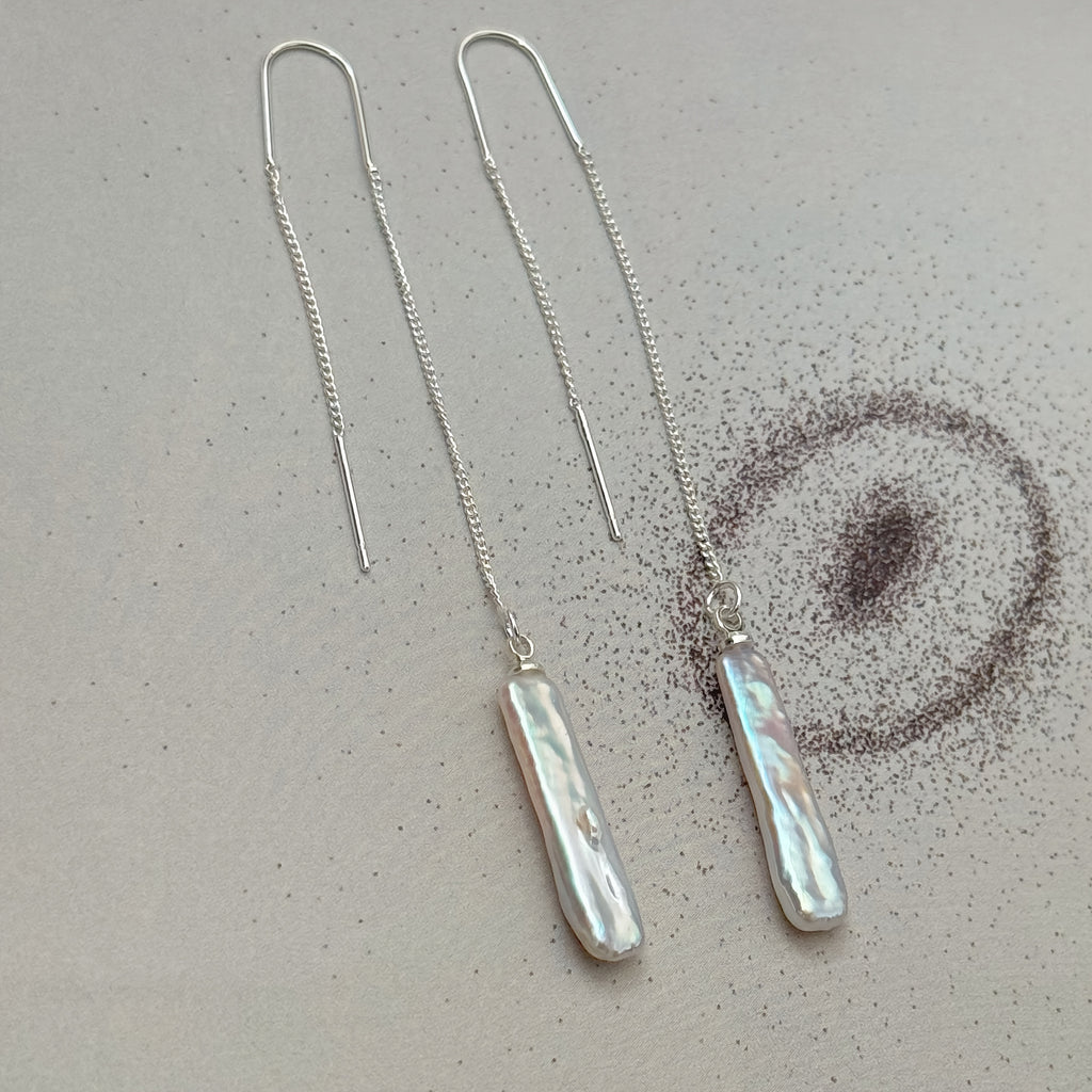 Pearls Tassel Drop Earrings