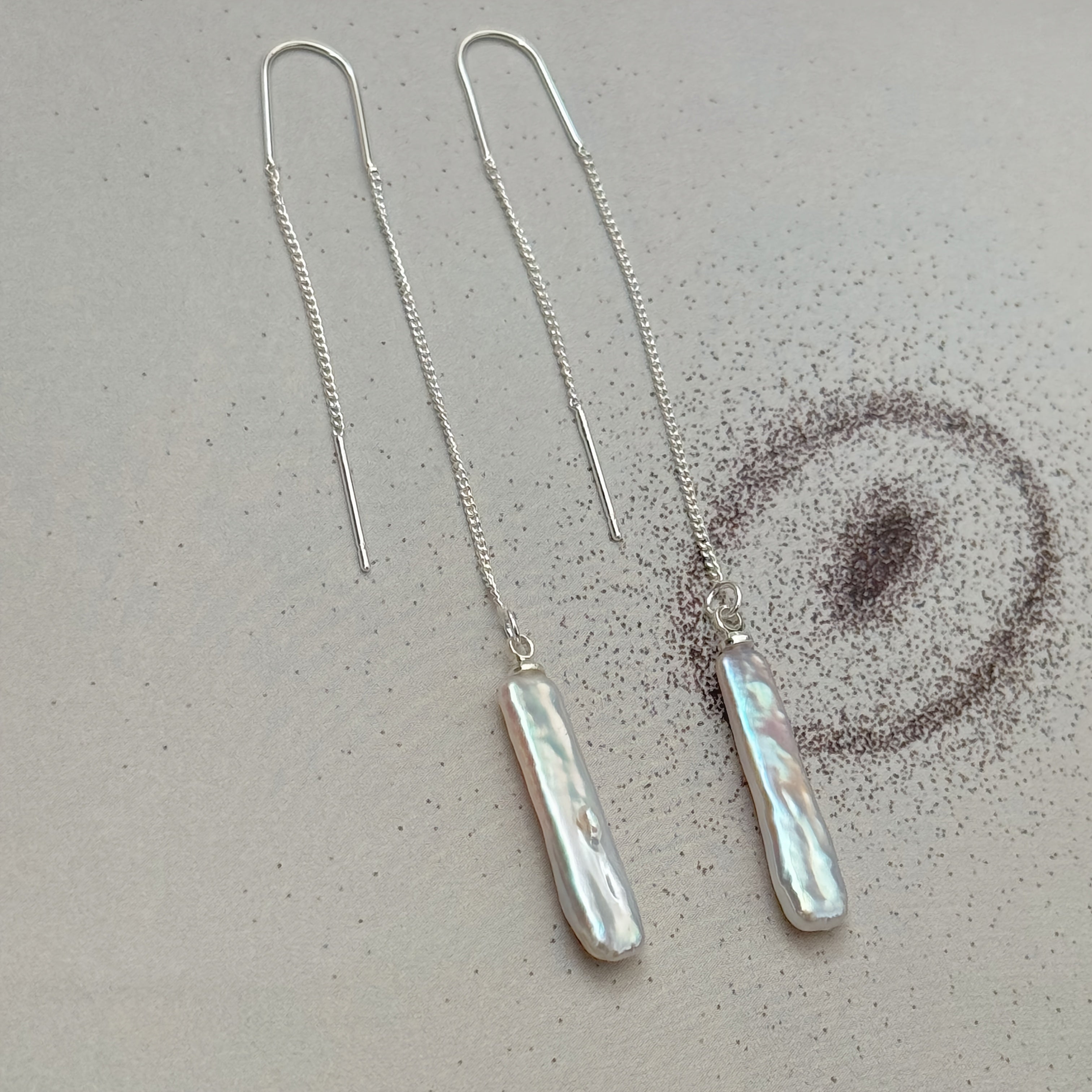 Pearls Tassel Drop Earrings