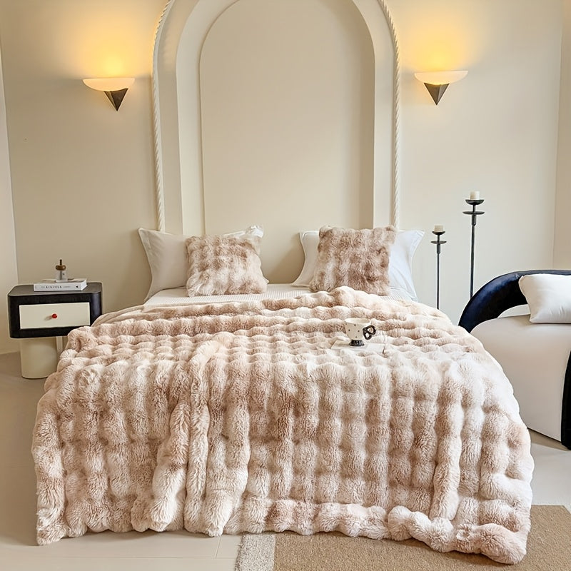 Faux Rabbit Fur Blanket