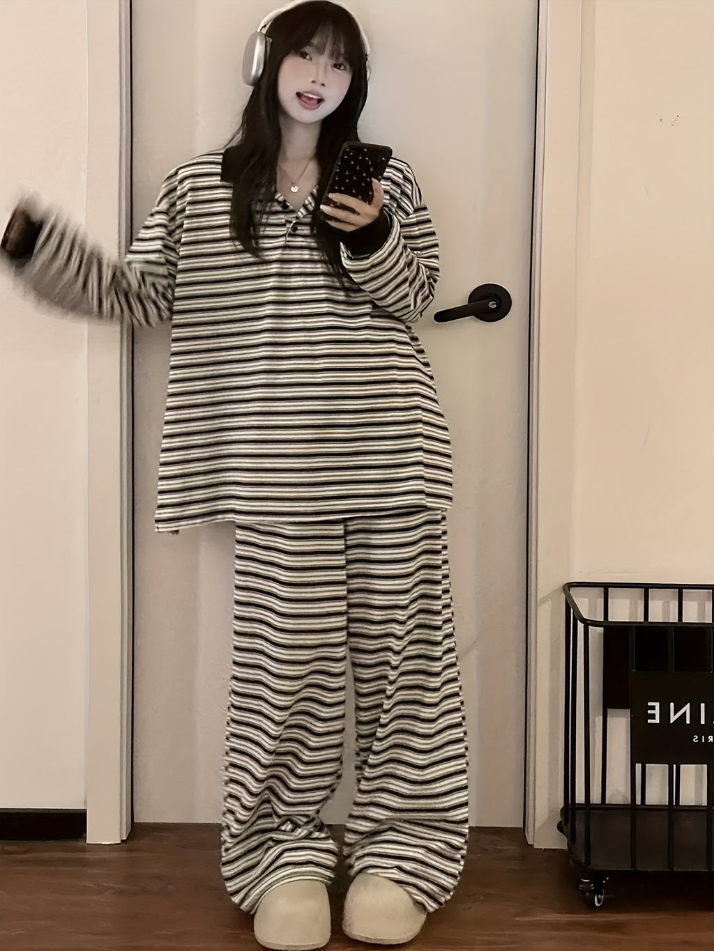 Striped Pajama Set