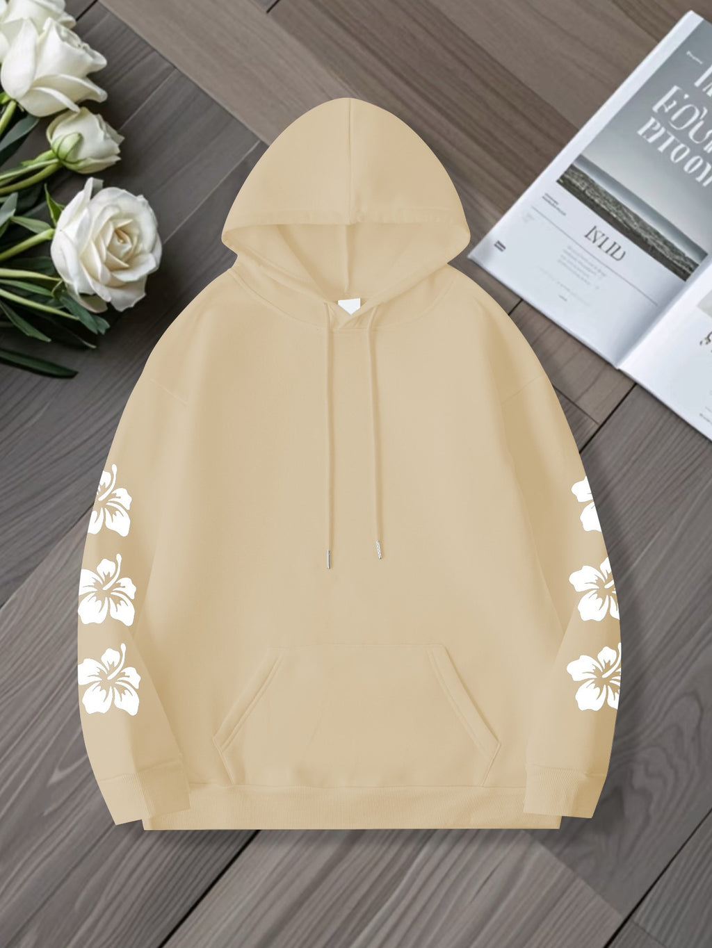 Floral Print Hoodie