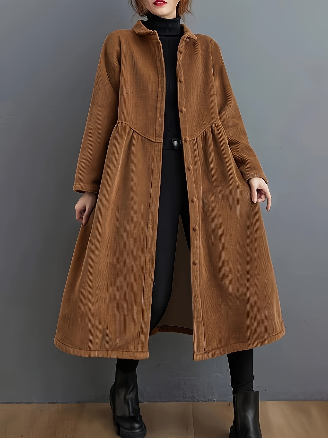 Elegant Brown Trench Coat