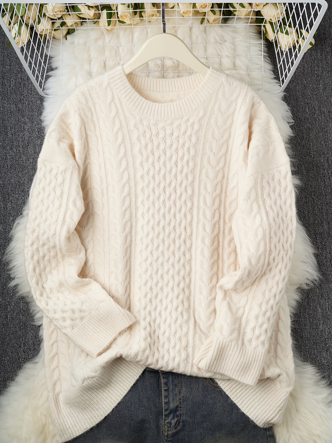 Oversized Cable Sweater