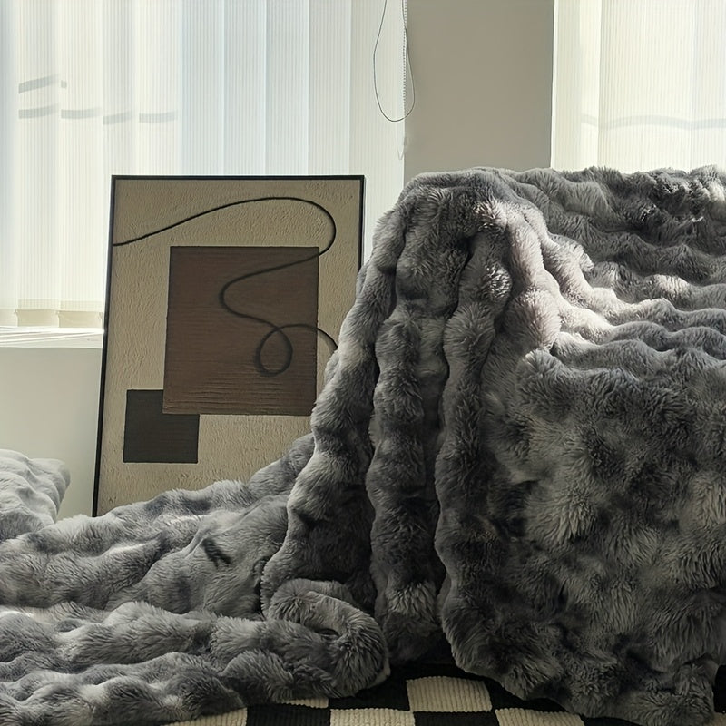 Faux Rabbit Fur Blanket