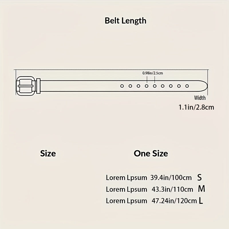 Rhinestone PU Leather Belt with Metallic Buckle