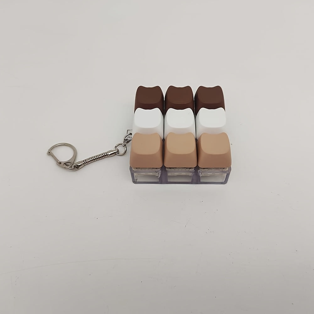Finger Press Keycap Pop Fidget Toy Keychain