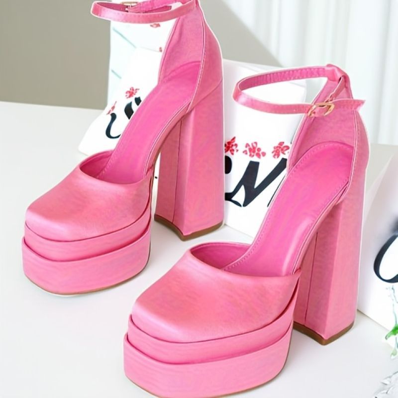 Chunky High Heel Sandals