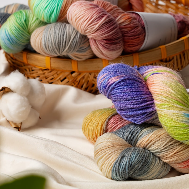 {3pcs} Hand-dyed Wool Yarn