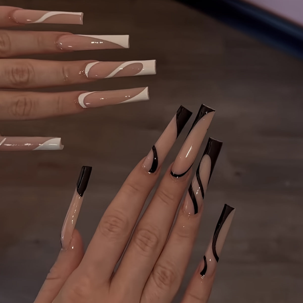 {24pcs} Super Long Press-on Nail Pieces