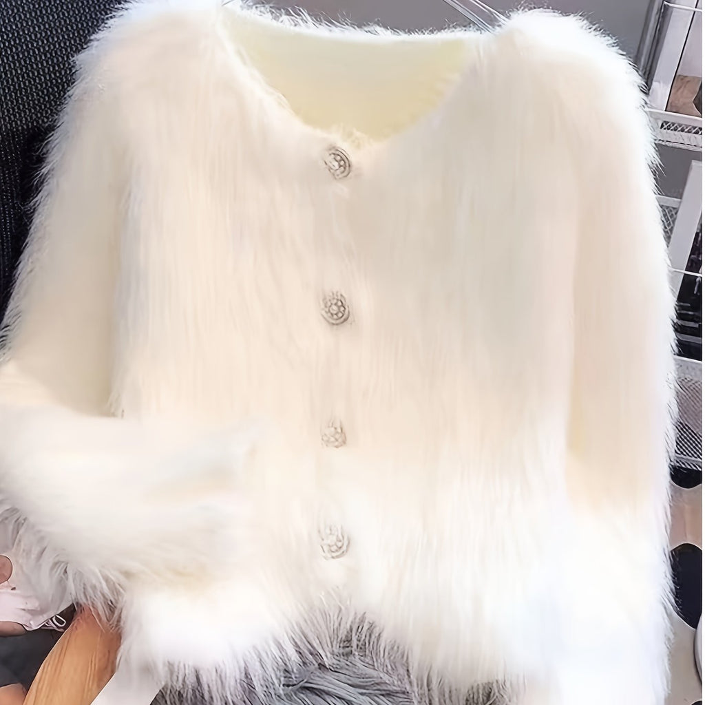 Soft Fleece Elegant Cardigan