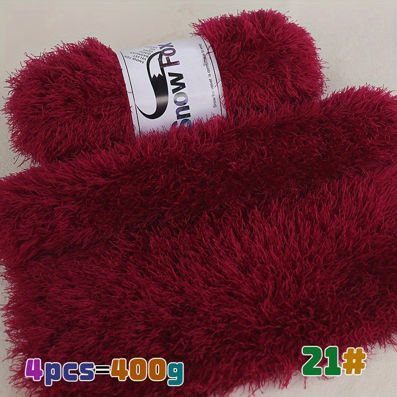 400g Lash Yarn Artificial Fur Fleece Yarn