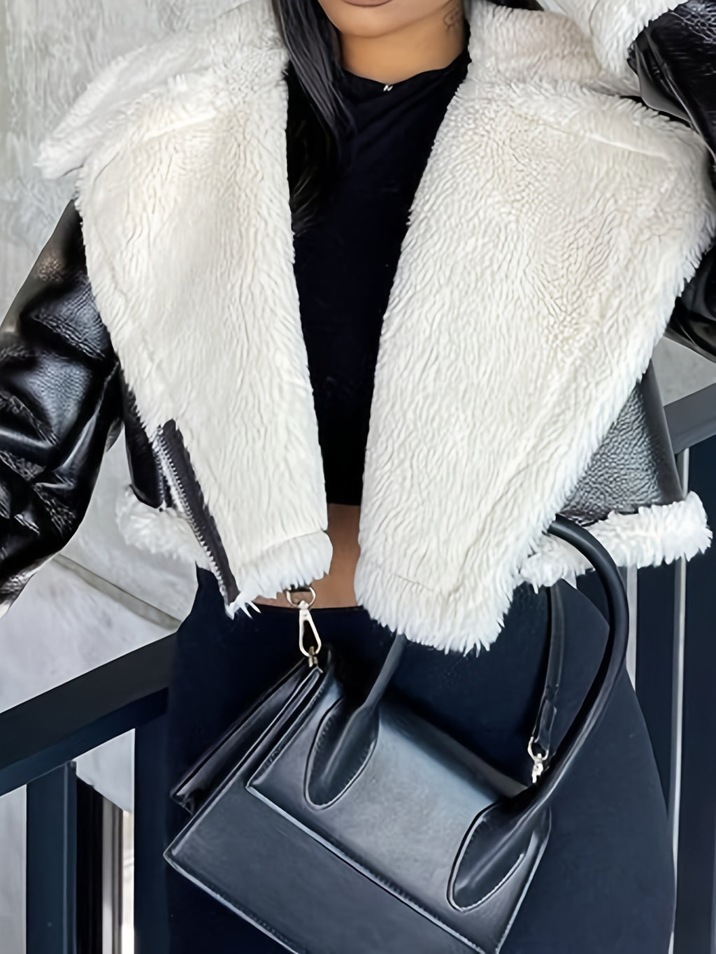 PU Leather Motorcycle Jacket