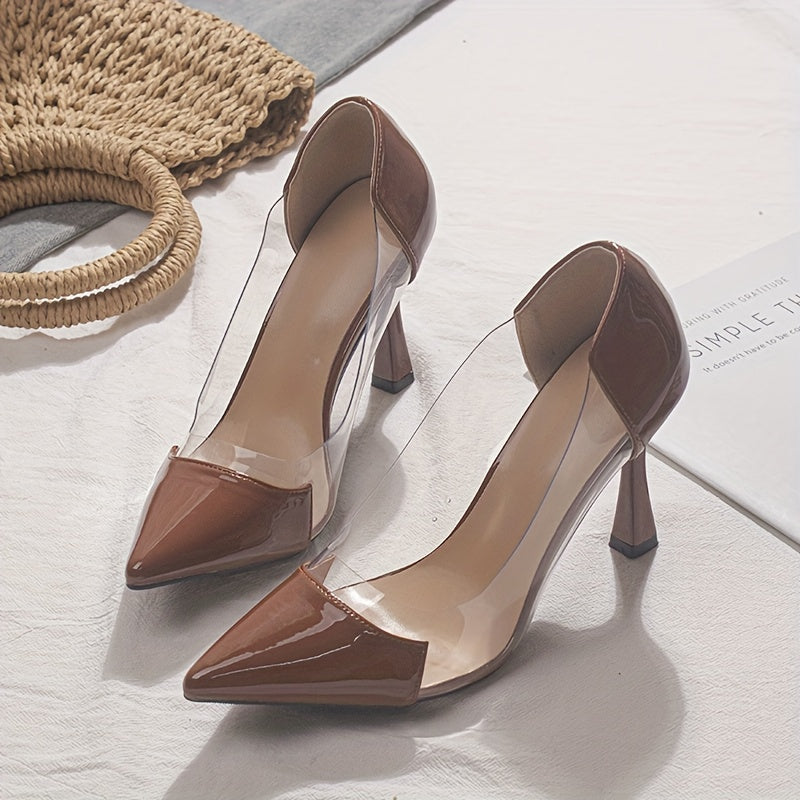 Pointed-Toe Stiletto High-Heel Shoes