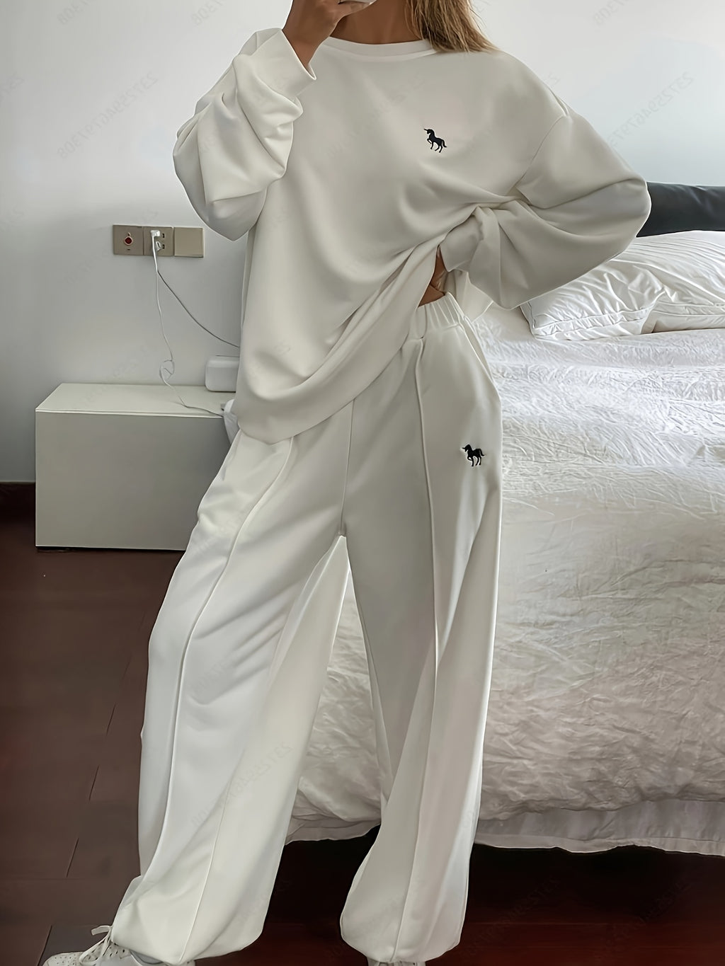 Casual Sweatshirt and Pants Set