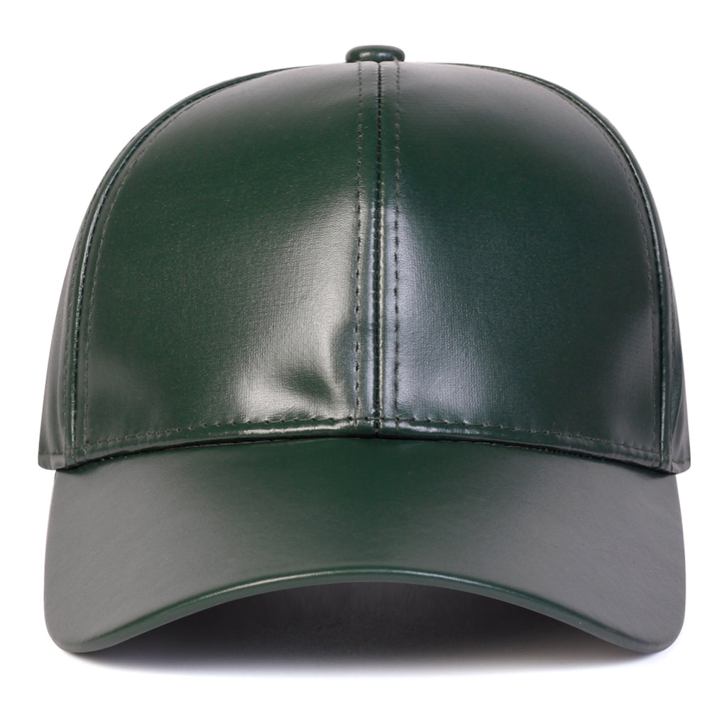 Faux Leather Baseball Cap