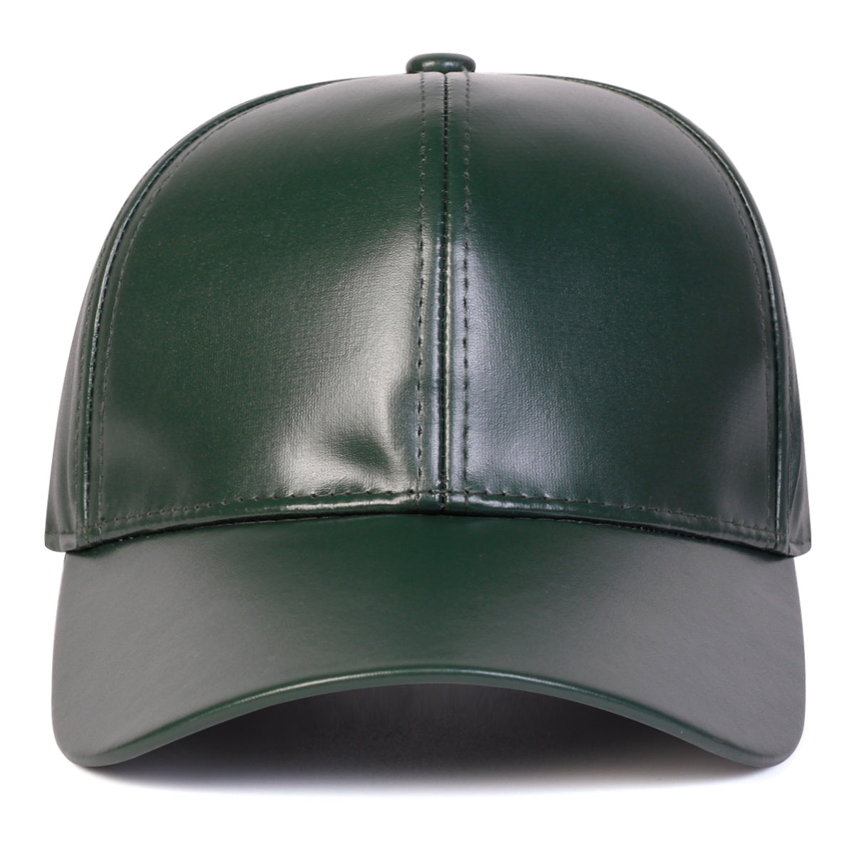 Faux Leather Baseball Cap