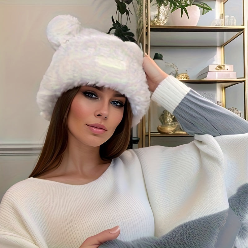 Bear Ear Shaped Knitted Hat