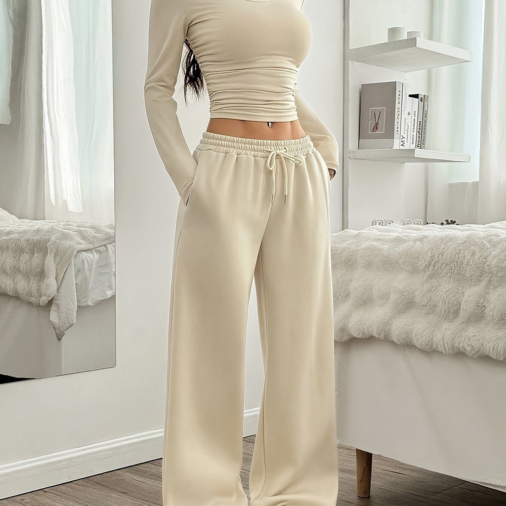Women's Casual Long Sleeve Pants Set