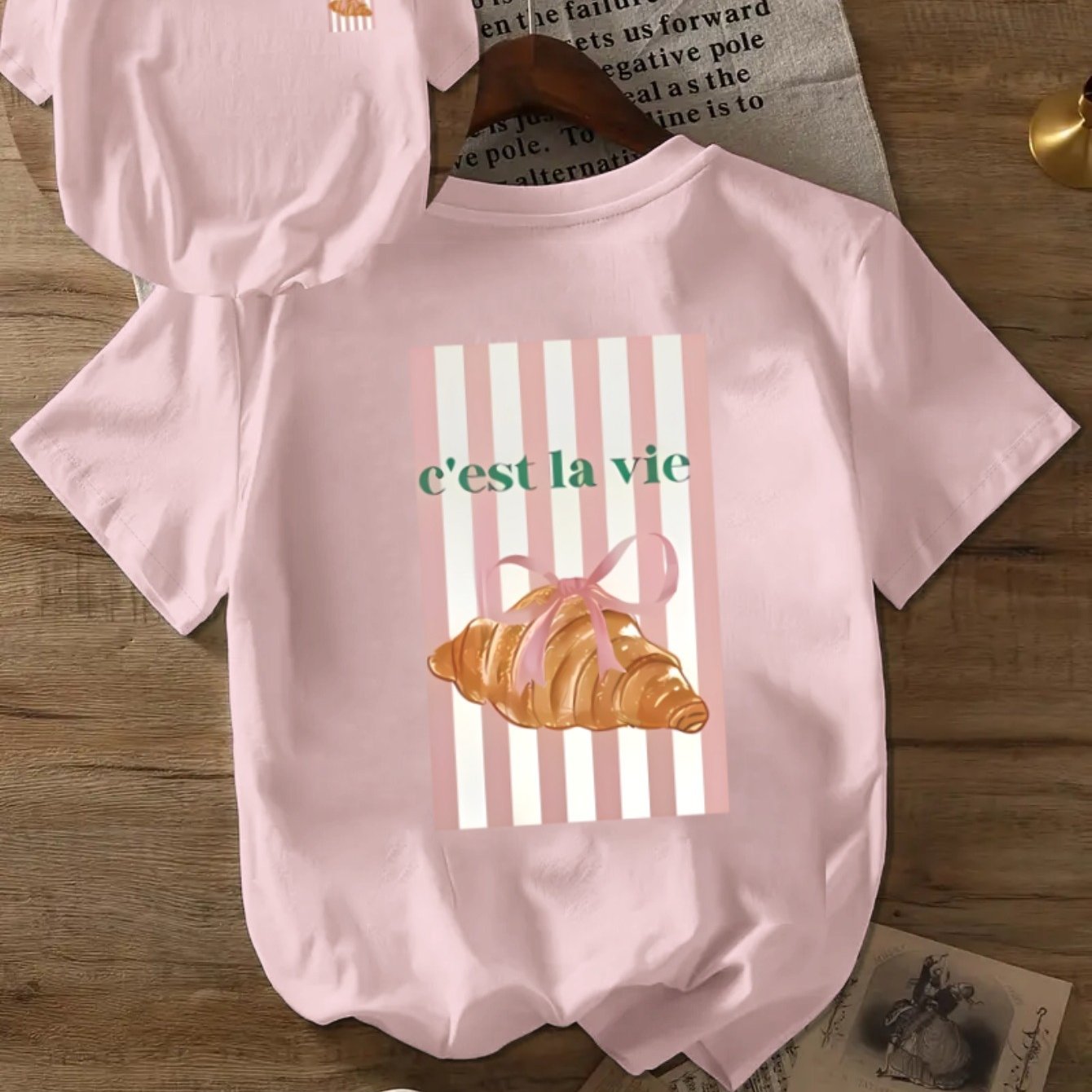 Casual Short Sleeve Crew Neck T-Shirt