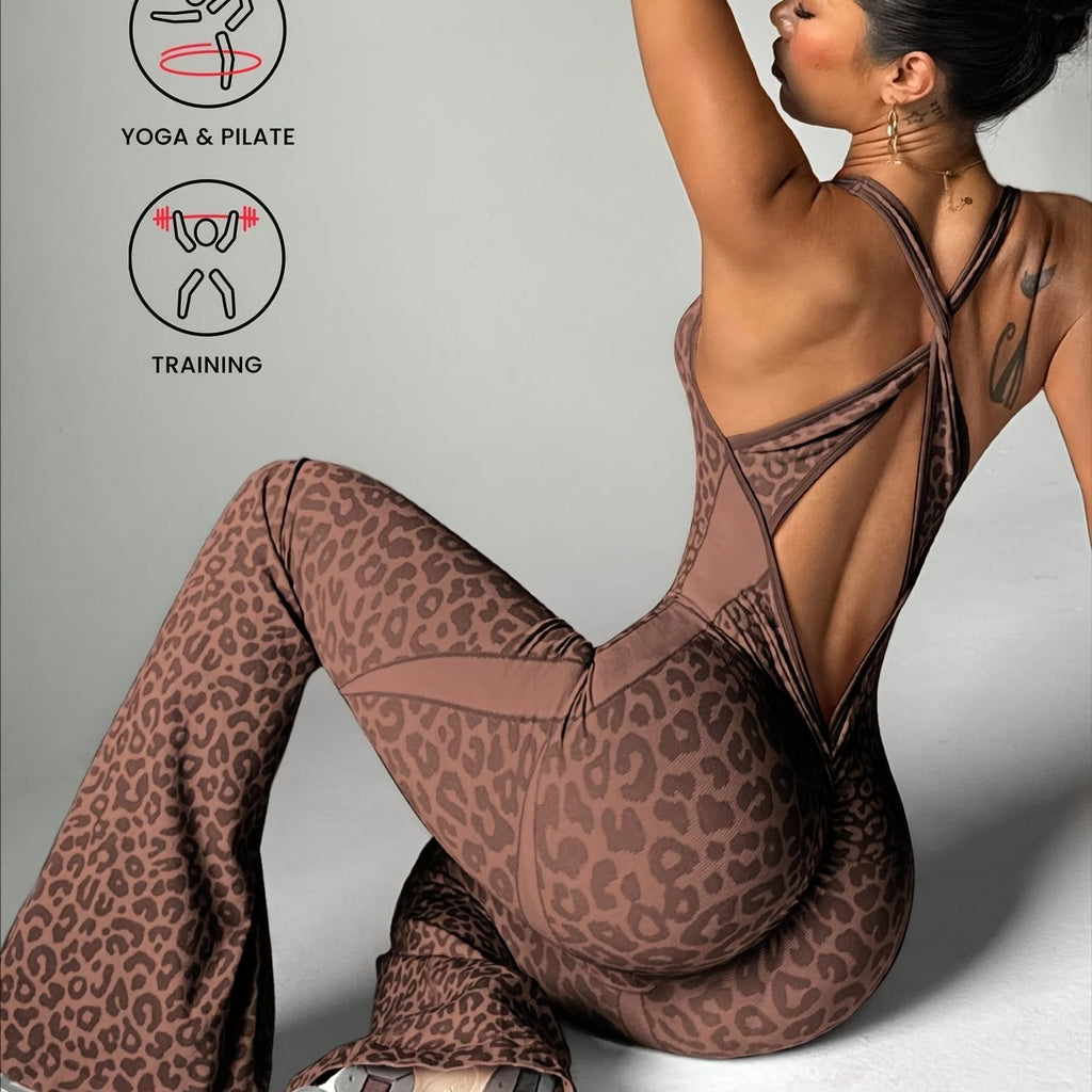 Leopard Print Jumpsuit