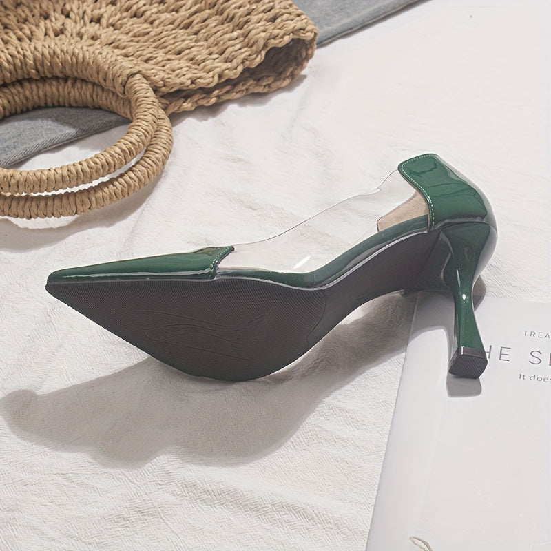 Pointed-Toe Stiletto High-Heel Shoes
