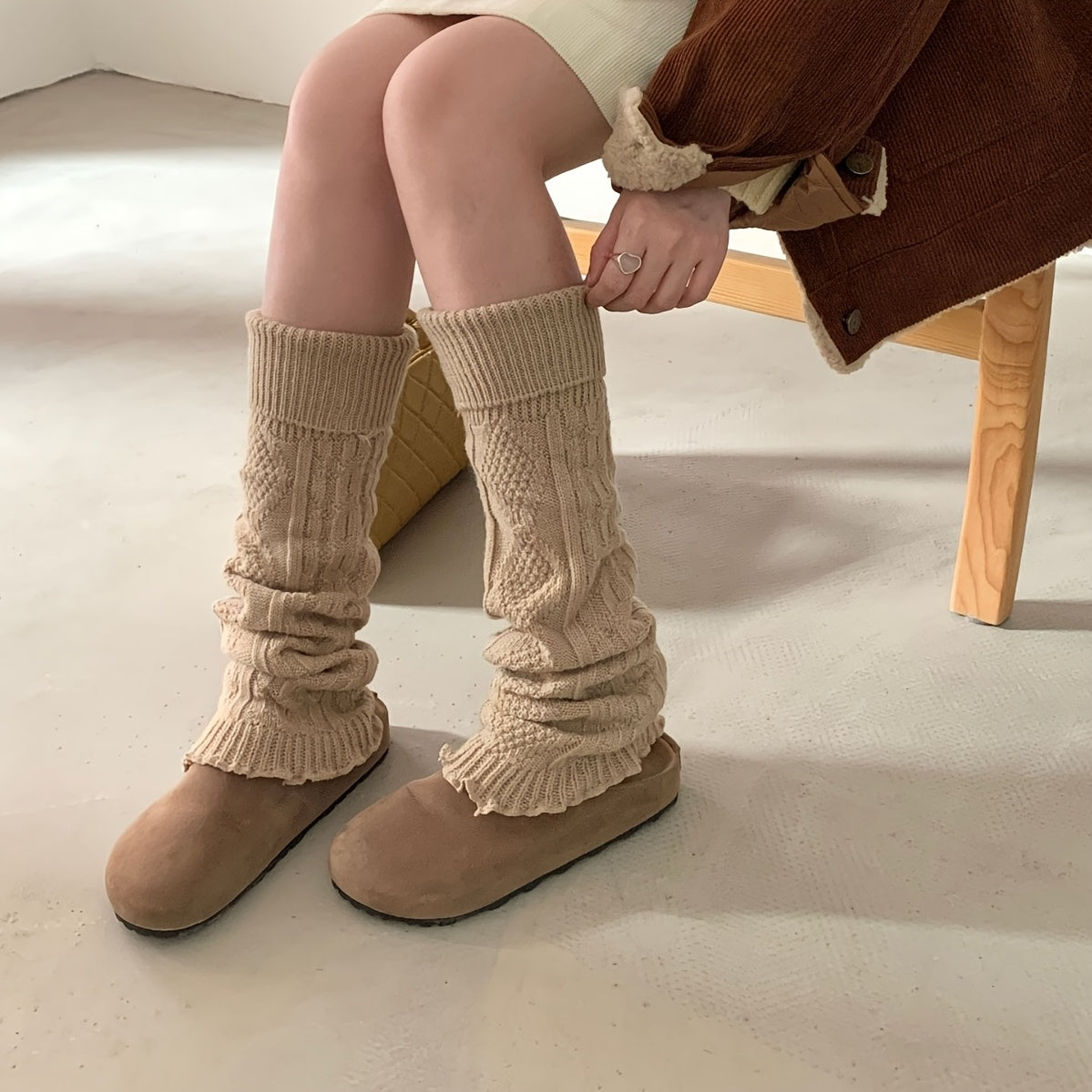 {4pcs} Geometric Leg Warmers