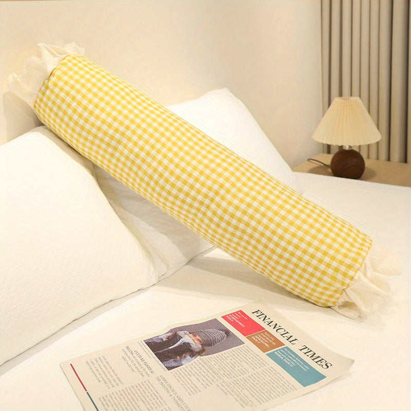 Plaid Cylindrical Pillow