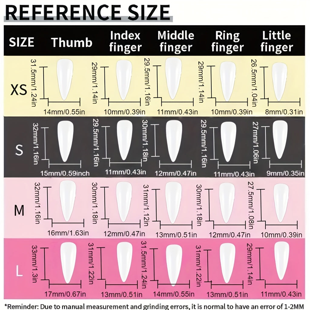 {10pcs} Handmade 3D Nail Extensions