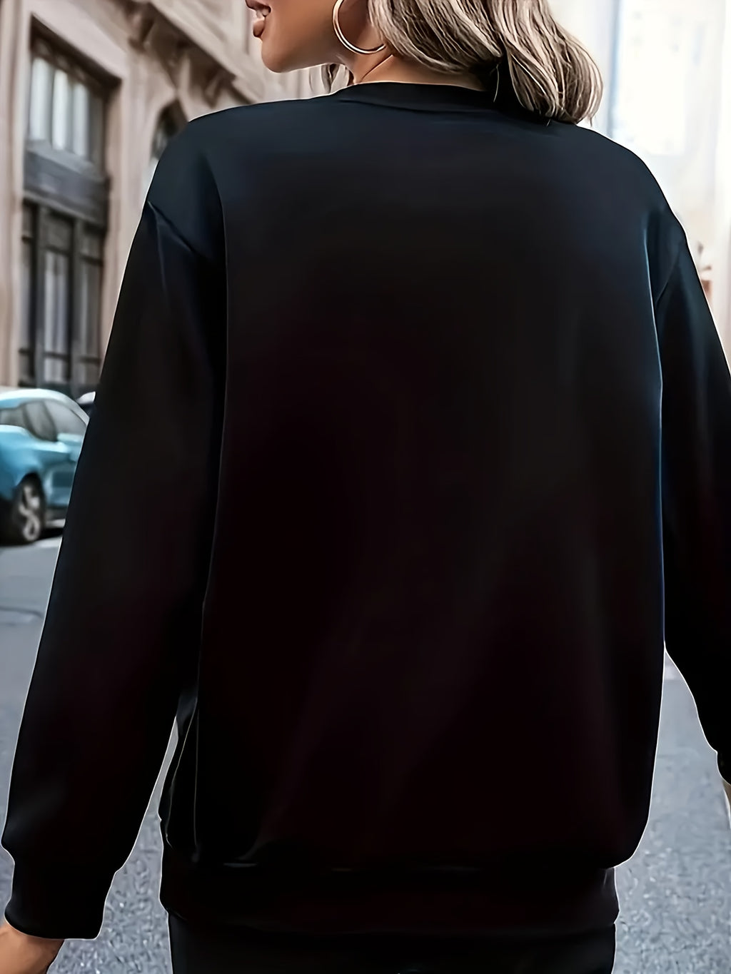 {2pcs} Casual Long Sleeve Round Neck Sweatshirts