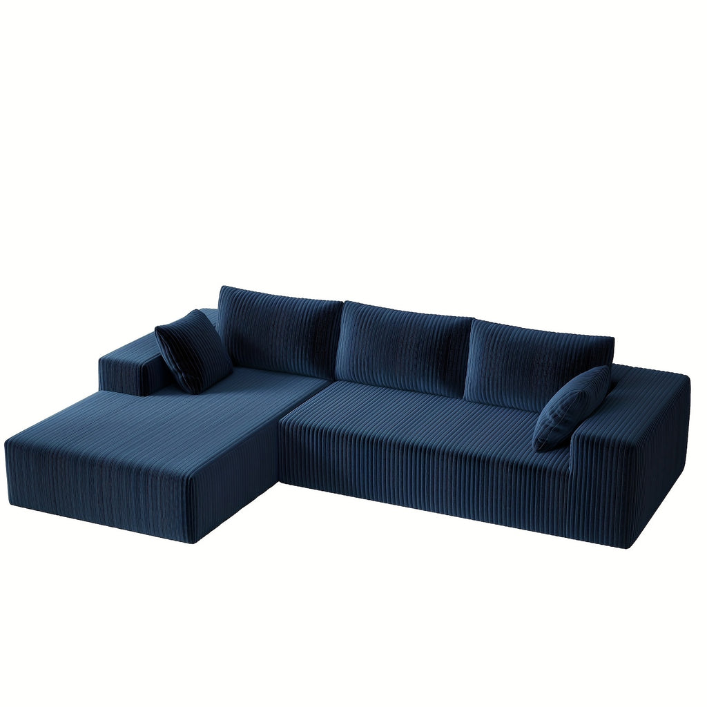 Modern Modular L-Shaped Living Room Cloud Sofa Set